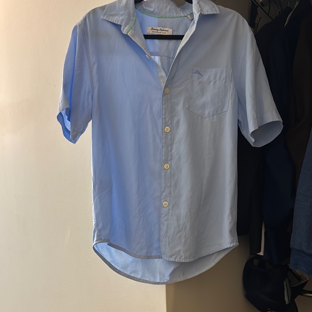Tommy Bahama Sky Blue Casual Button Down Shirt